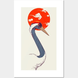 Japan Crane Posters and Art